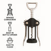 REGENT KITCHEN CORKSCREW WING TYPE BLACK, 165MM