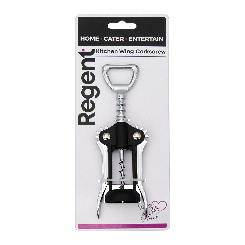REGENT KITCHEN CORKSCREW WING TYPE BLACK, 165MM