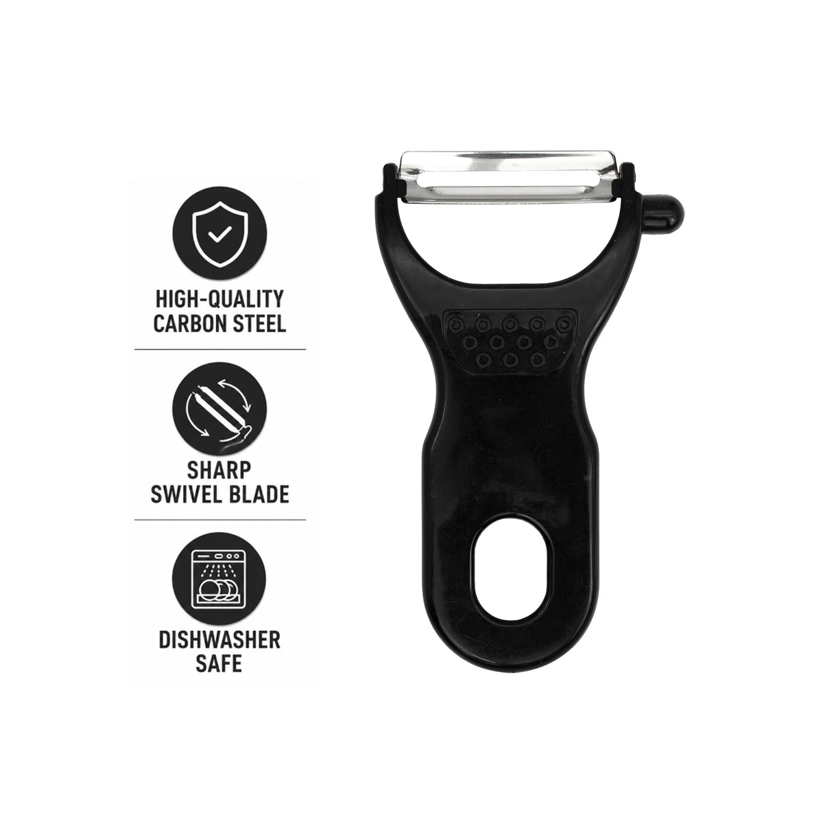 REGENT KITCHEN VEGETABLE PEELER STAINLESS STEEL AND PLASTIC, 120MM