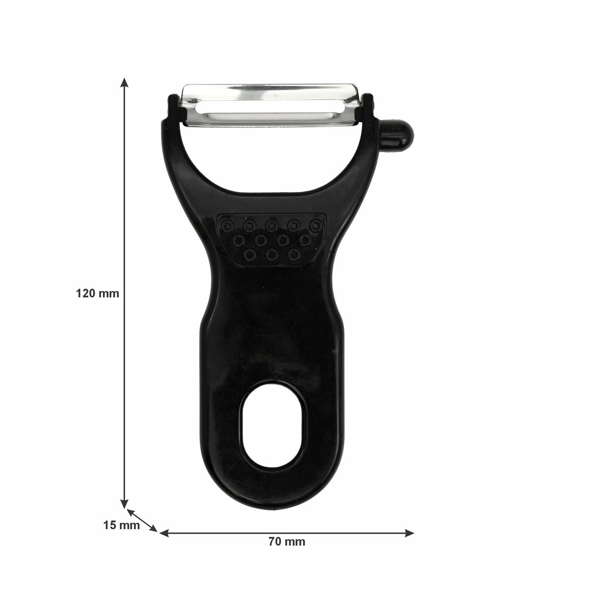 REGENT KITCHEN VEGETABLE PEELER STAINLESS STEEL AND PLASTIC, 120MM