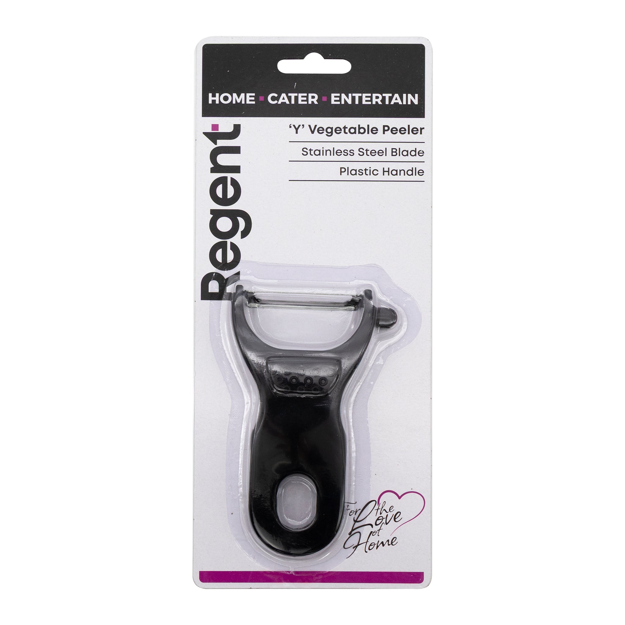 REGENT KITCHEN VEGETABLE PEELER STAINLESS STEEL AND PLASTIC, 120MM