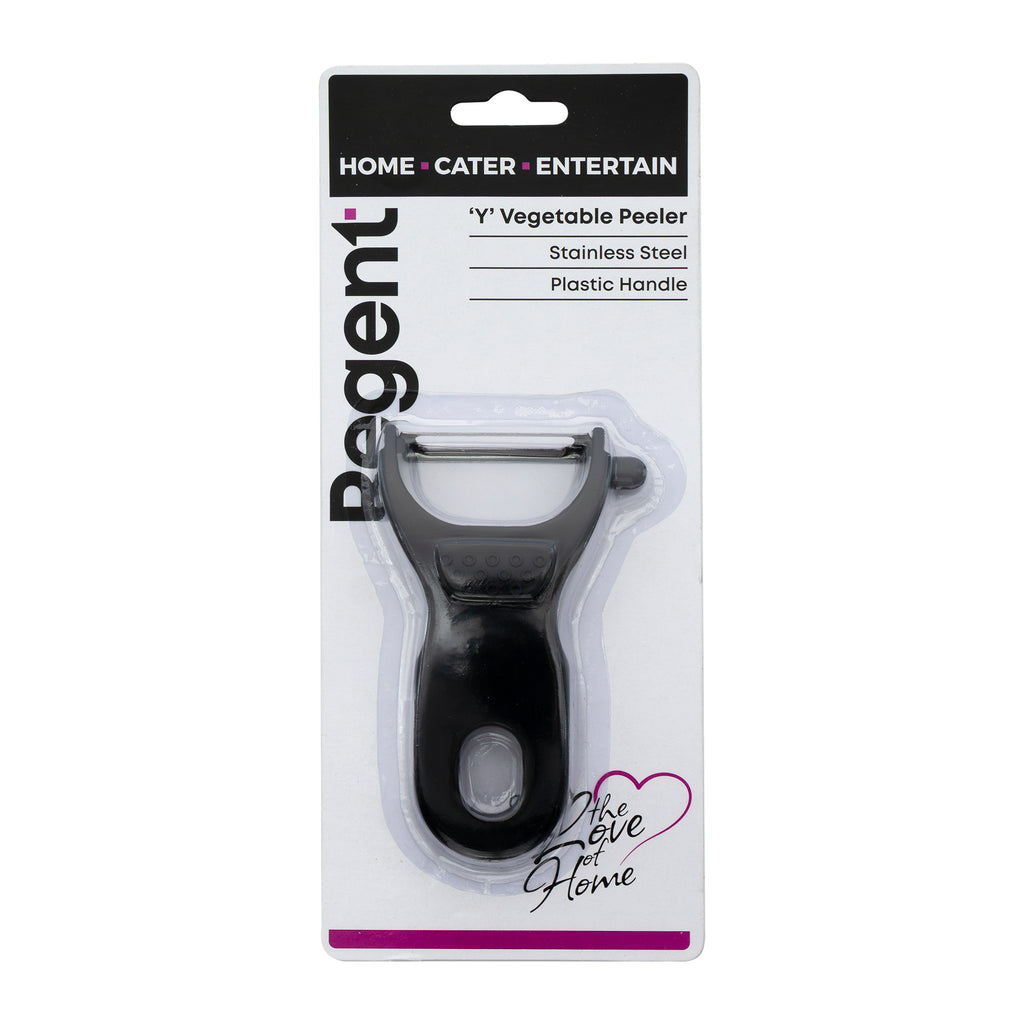 REGENT KITCHEN VEGETABLE PEELER STAINLESS STEEL AND PLASTIC, 120MM