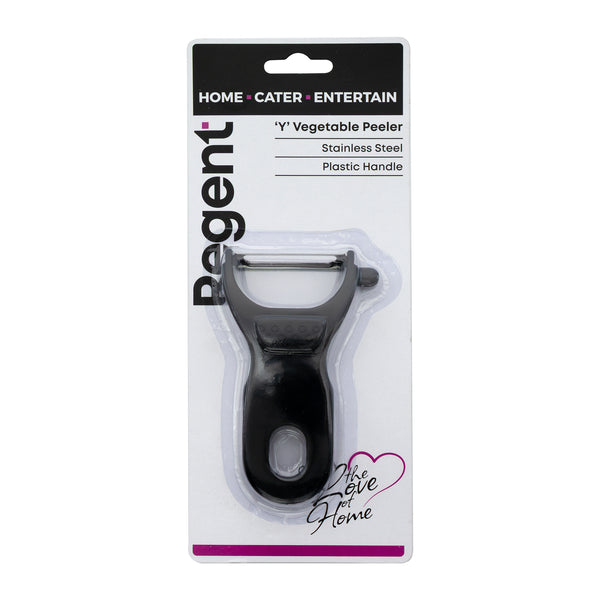 REGENT KITCHEN VEGETABLE PEELER STAINLESS STEEL AND PLASTIC, 120MM