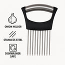 REGENT KITCHEN ONION HOLDER FOR SLICING WITH ST STEEL & ABS HANDLE, 142MM