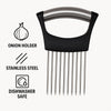 REGENT KITCHEN ONION HOLDER FOR SLICING WITH ST STEEL & ABS HANDLE, 142MM