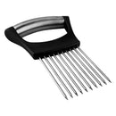 REGENT KITCHEN ONION HOLDER FOR SLICING ST STEEL & ABS HANDLE, (142X95X18MM)