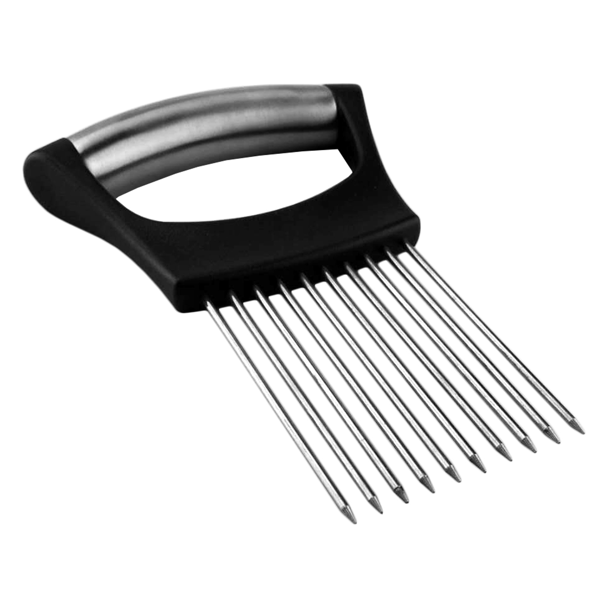 REGENT KITCHEN ONION HOLDER FOR SLICING WITH ST STEEL & ABS HANDLE, 142MM