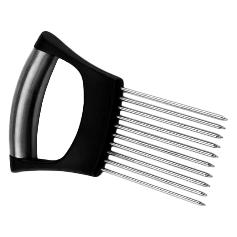 REGENT KITCHEN ONION HOLDER FOR SLICING ST STEEL & ABS HANDLE, (142X95X18MM)