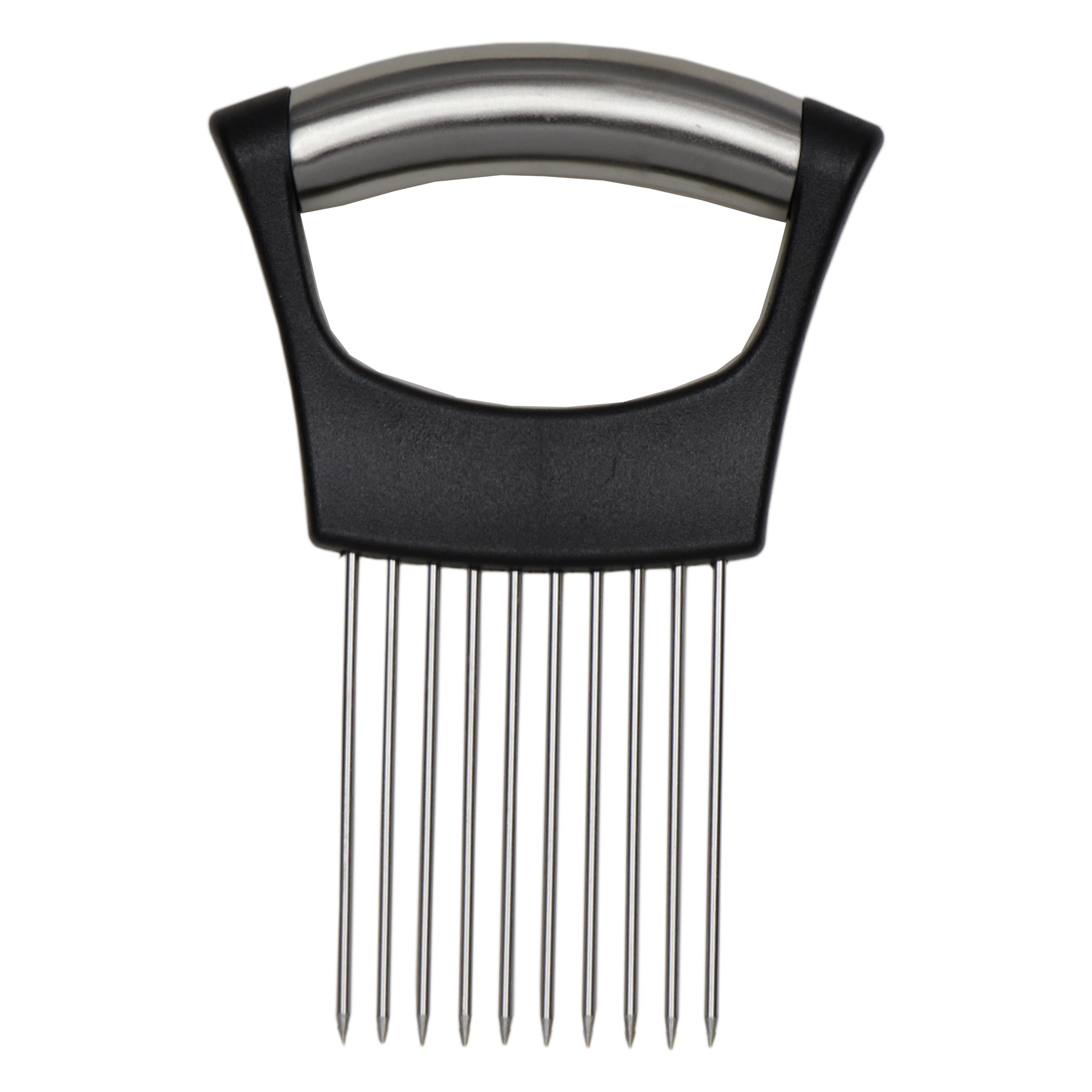 REGENT KITCHEN ONION HOLDER FOR SLICING WITH ST STEEL & ABS HANDLE, 142MM