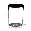 REGENT KITCHEN POTATO MASHER ST STEEL WITH BLACK HANDLE, 175MM