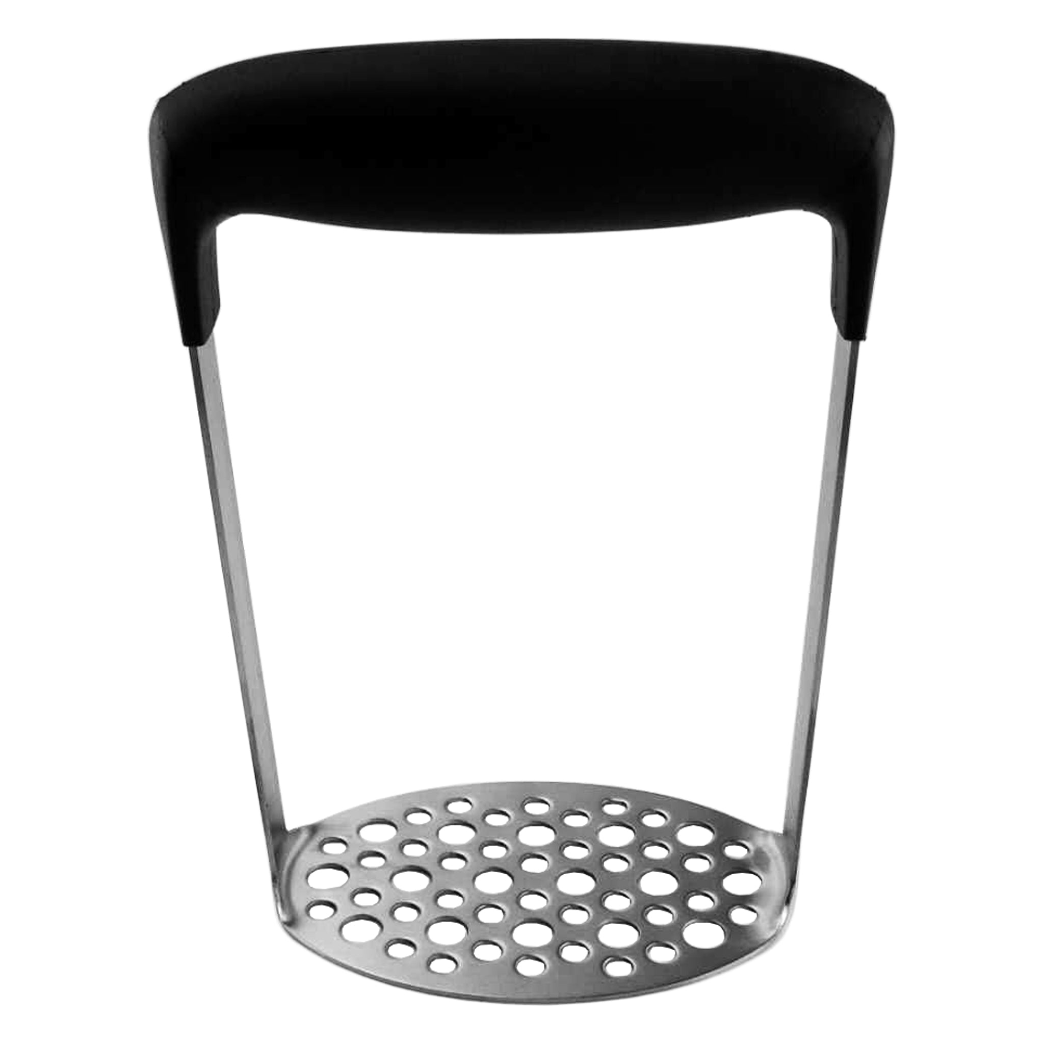 REGENT KITCHEN POTATO MASHER ST STEEL WITH BLACK HANDLE, 175MM