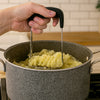 REGENT KITCHEN POTATO MASHER ST STEEL WITH BLACK HANDLE, 175MM