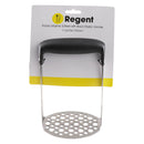 REGENT KITCHEN POTATO MASHER ST STEEL WITH BLACK PP/TPR HANDLE, (175X73X120MM)