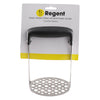 REGENT KITCHEN POTATO MASHER ST STEEL WITH BLACK PP/TPR HANDLE, (175X73X120MM)