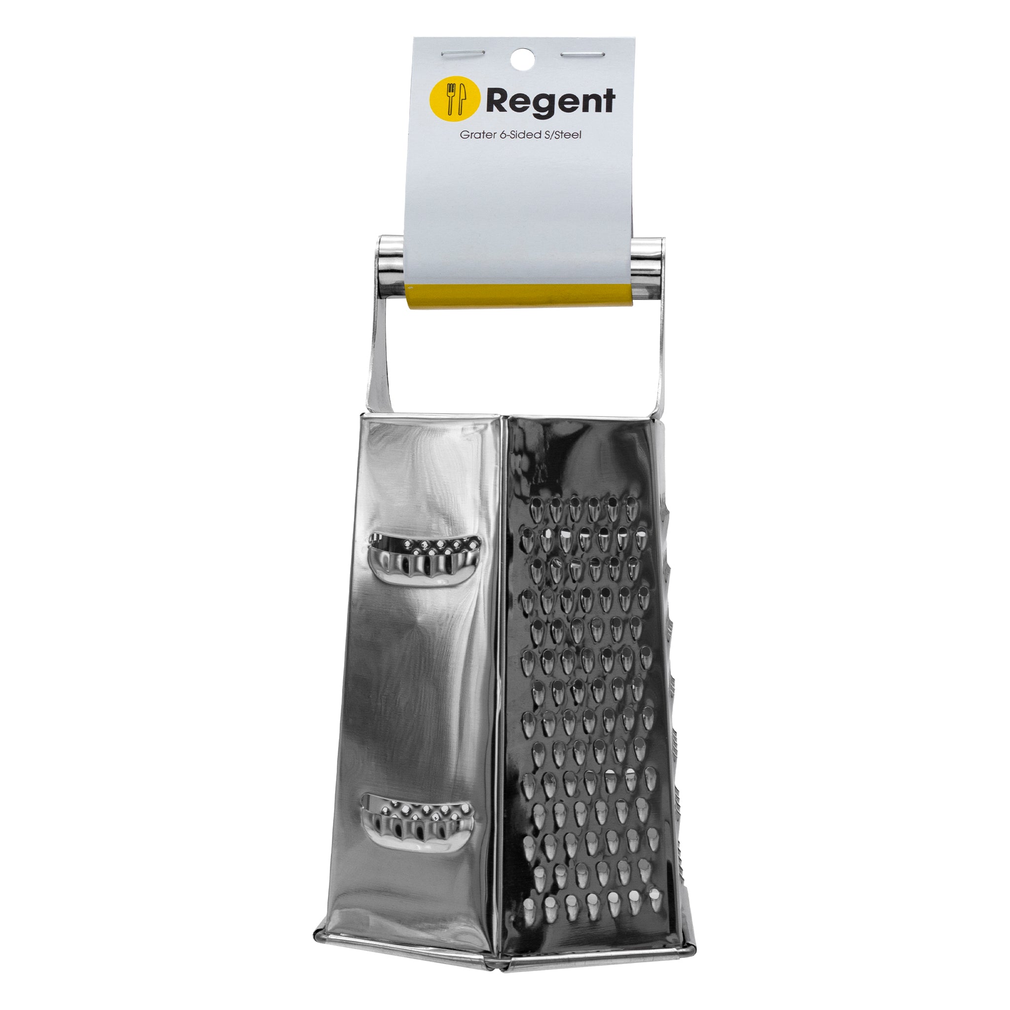 REGENT KITCHEN GRATER 6-SIDED STAINLESS STEEL, 195MM