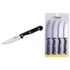 REGENT KITCHEN STEAK KNIVES WITH BAKELITE HANDLE AND 3 RIVETS 4PK SET, 245MM