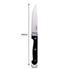 REGENT KITCHEN STEAK KNIVES WITH BAKELITE HANDLE AND 3 RIVETS 4PK SET, 245MM