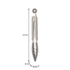 REGENT KITCHEN FOOD TONG STAINLESS STEEL WITH GREY SILICONE TIPS, 265MM