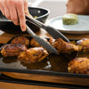 REGENT KITCHEN FOOD TONG STAINLESS STEEL WITH GREY SILICONE TIPS, 265MM