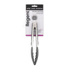 REGENT KITCHEN FOOD TONG STAINLESS STEEL WITH GREY SILICONE TIPS, 265MM