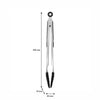 REGENT KITCHEN FOOD TONG STAINLESS STEEL WITH BLACK SILICONE TIPS, 340MM