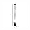 REGENT KITCHEN FOOD TONG STAINLESS STEEL WITH BLACK SILICONE TIPS, 340MM