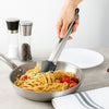 REGENT KITCHEN FOOD TONG STAINLESS STEEL WITH BLACK SILICONE TIPS, 340MM