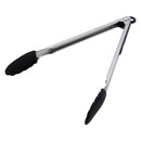 REGENT KITCHEN FOOD TONG STAINLESS STEEL WITH BLACK SILICONE TIPS, 340MM