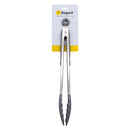 REGENT KITCHEN FOOD TONG STAINLESS STEEL WITH GREY SILICONE TIPS, (340X35X37MM)