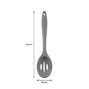 REGENT KITCHEN GREY SILICONE SLOTTED SPOON, (270X60X18MM)