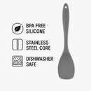 REGENT KITCHEN GREY SILICONE SCOOP SPATULA, 280MM