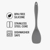 REGENT KITCHEN GREY SILICONE SCOOP SPATULA, 280MM
