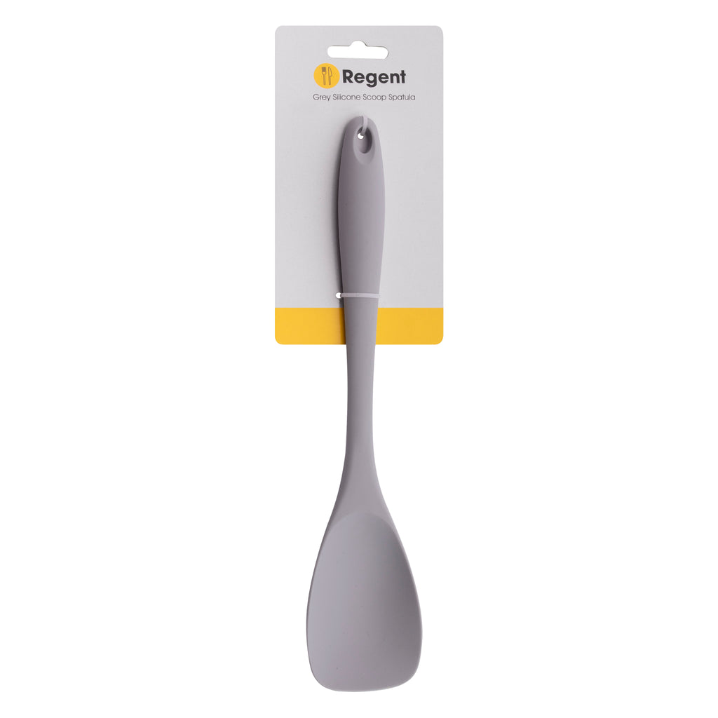 REGENT KITCHEN GREY SILICONE SCOOP SPATULA, (280X60X18MM)