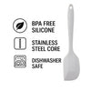 REGENT KITCHEN GREY SILICONE FLAT SPATULA, 270MM