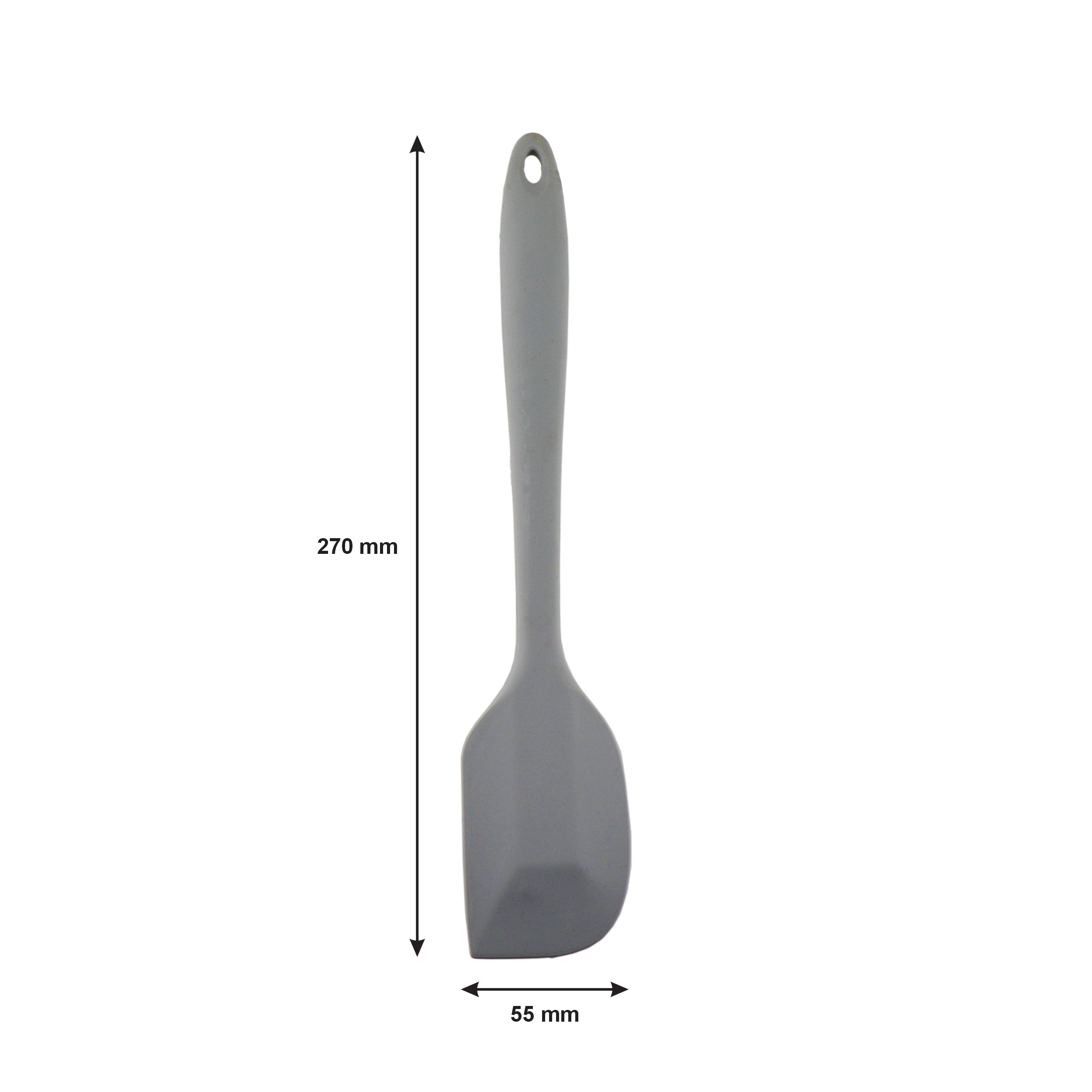 REGENT KITCHEN GREY SILICONE FLAT SPATULA, 270MM