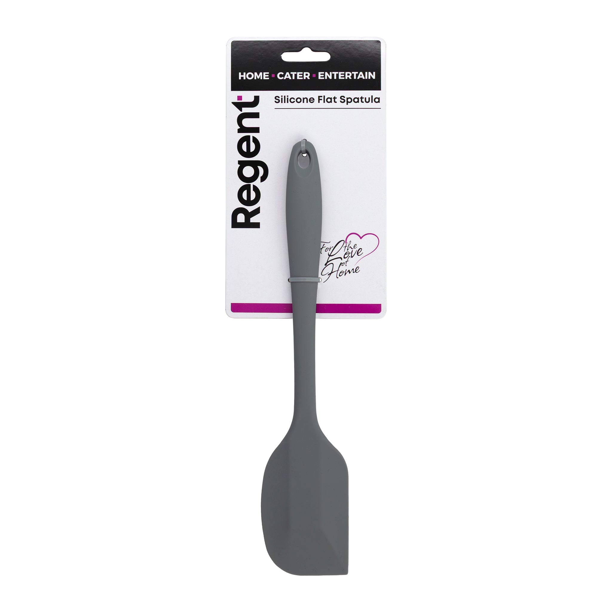 REGENT KITCHEN GREY SILICONE FLAT SPATULA, 270MM