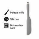 REGENT KITCHEN GREY SILICONE PALLET KNIFE, 270MM