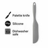 REGENT KITCHEN GREY SILICONE PALLET KNIFE, 270MM