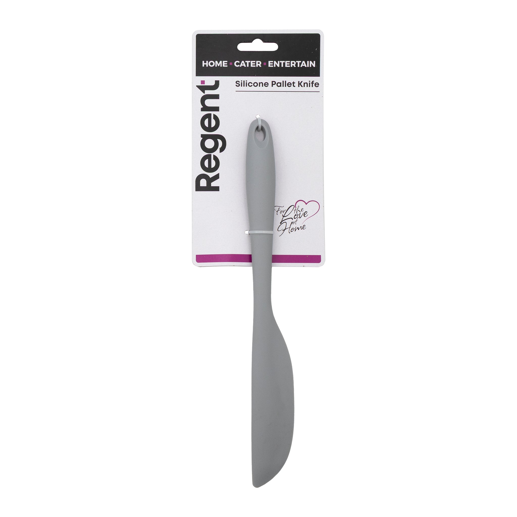REGENT KITCHEN GREY SILICONE PALLET KNIFE, 270MM