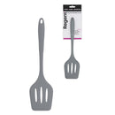 REGENT KITCHEN GREY SILICONE SLOTTED TURNER, 304MM