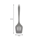 REGENT KITCHEN GREY SILICONE SLOTTED TURNER, (304X78X18MM)