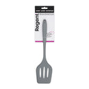 REGENT KITCHEN GREY SILICONE SLOTTED TURNER, 304MM