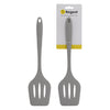 REGENT KITCHEN GREY SILICONE SLOTTED TURNER, (304X78X18MM)