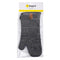 REGENT KITCHEN SILICONE AND COTTON OVEN GLOVE BLACK, (350X170MM)