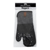REGENT KITCHEN SILICONE AND COTTON OVEN GLOVE BLACK, 340MM