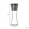 REGENT GLASS SALT AND PEPPER GRINDERS WITH ST.STEEL TOPS 2PK, 220ML