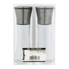 REGENT GLASS SALT AND PEPPER GRINDERS WITH ST.STEEL TOPS 2PK, 215ML