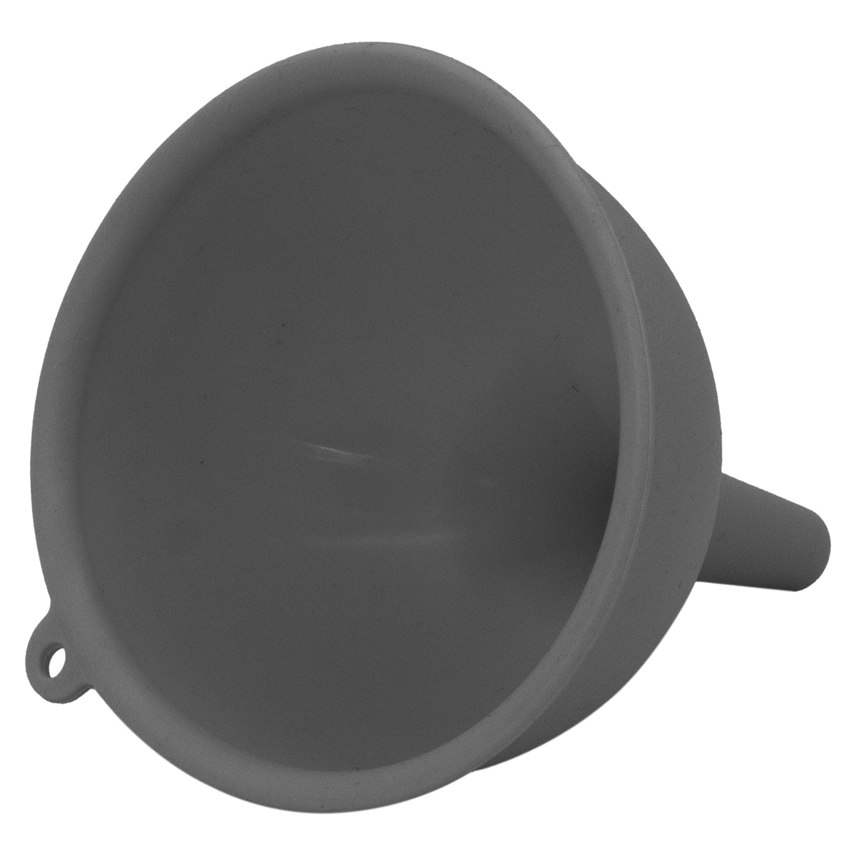 REGENT KITCHEN GREY SILICONE FUNNEL, 115MM DIA