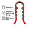 REGENT KITCHEN JAR OPENER PLASTIC & SILICONE RED & GREY, 220MM