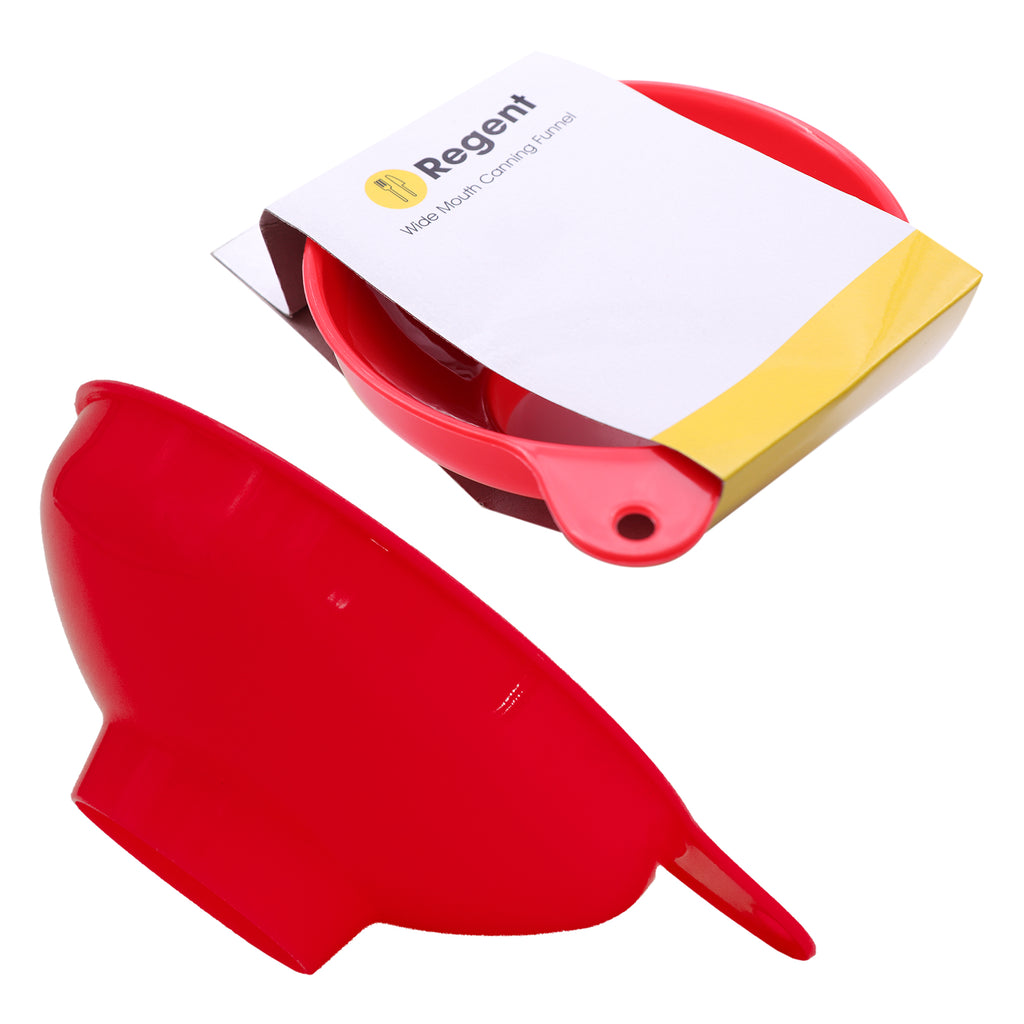 REGENT KITCHEN WIDE MOUTH CANNING FUNNEL PLASTIC RED